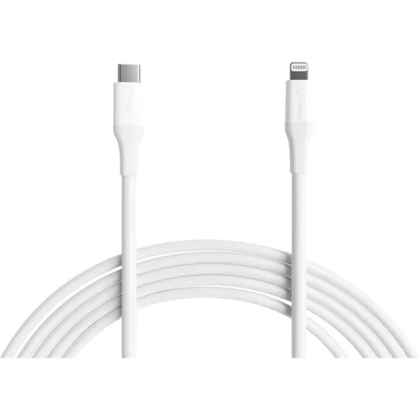 Amazon Basics USBC to Lightning ABS Charger Cable MFi Certified Charger for Apple iPhone 14 13 12 11 X Xs Pro Pro Max Plus iPad 3 Foot WhiteWhite  C 10ft