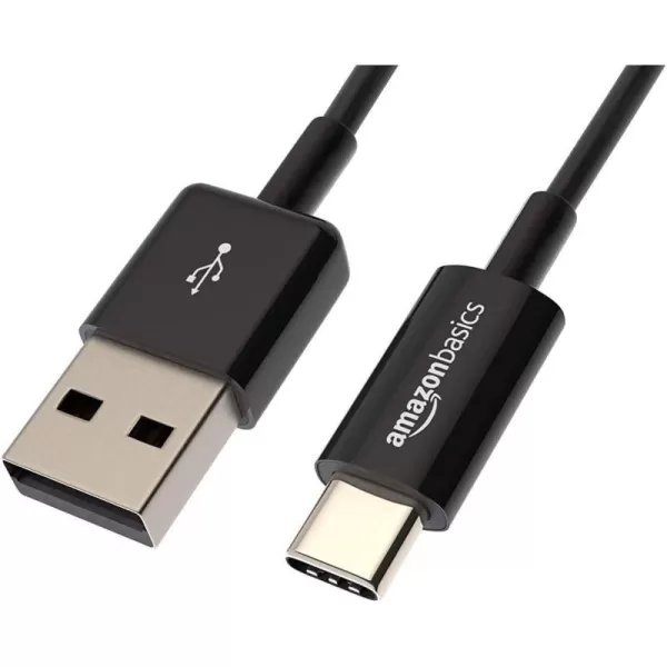 Amazon Basics USBC to USBA 20 Fast Charger Cable 480Mbps Speed USBIF Certified for Apple iPhone 15 iPad Samsung Galaxy Tablets Laptops 6 Foot BlackBlack 3 Feet 1Pack