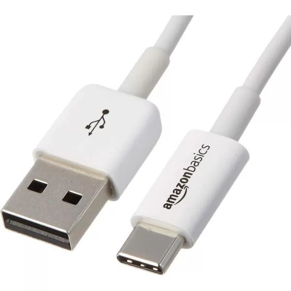 Amazon Basics USBC to USBA 20 Fast Charger Cable 480Mbps Speed USBIF Certified for Apple iPhone 15 iPad Samsung Galaxy Tablets Laptops 6 Foot BlackWhite 6 Feet 1Pack
