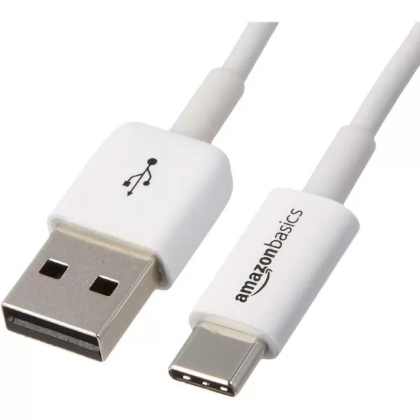 Amazon Basics USBC to USBA 20 Fast Charger Cable 480Mbps Speed USBIF Certified for Apple iPhone 15 iPad Samsung Galaxy Tablets Laptops 6 Foot BlackWhite 3 Feet 1Pack