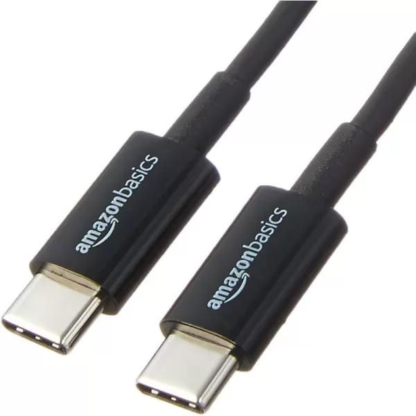 Amazon Basics USBC to USBC 20 Fast Charger Cable 480Mbps Speed USBIF Certified for Apple iPhone 15 iPad Samsung Galaxy Tablets Laptops 6 Foot WhiteBlack 3Foot 5Pack