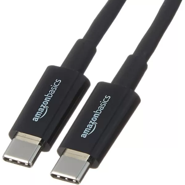 Amazon Basics USBC to USBC 20 Fast Charger Cable 480Mbps Speed USBIF Certified for Apple iPhone 15 iPad Samsung Galaxy Tablets Laptops 6 Foot WhiteBlack 9Foot 5Pack