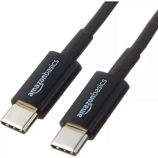 Amazon Basics USBC to USBC 20 Fast Charger Cable 480Mbps Speed USBIF Certified for Apple iPhone 15 iPad Samsung Galaxy Tablets Laptops 6 Foot WhiteBlack 6Foot 5Pack