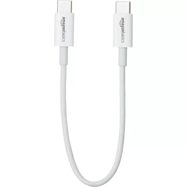 Amazon Basics USBC to USBC 20 Fast Charger Cable 480Mbps Speed USBIF Certified for Apple iPhone 15 iPad Samsung Galaxy Tablets Laptops 6 Foot WhiteWhite 1 foot 1Pack