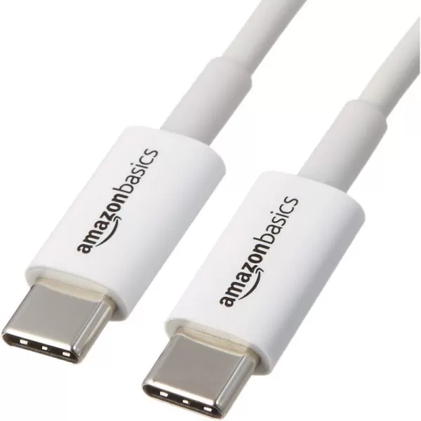Amazon Basics USBC to USBC 20 Fast Charger Cable 480Mbps Speed USBIF Certified for Apple iPhone 15 iPad Samsung Galaxy Tablets Laptops 6 Foot WhiteWhite 3Foot 1Pack