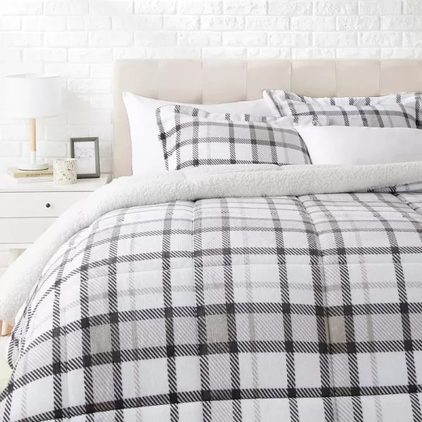 Light Gray Plaid King