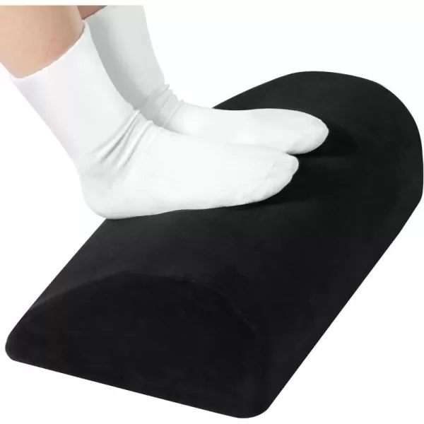 Amazon Basics Under Desk Foam Foot Rest with Washable Cover Comfortable Foot Stool for Home and Office Black 51 x 102 x 173 InchAmazon Basics Under Desk Foam Foot Rest with Washable Cover Comfortable Foot Stool for Home and Office Black 51 x 102 x 173 Inch