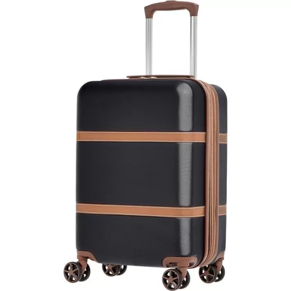Amazon Basics Vienna Spinner Suitcase Luggage  Expandable with Wheels  267 Inch BlackBlack 216inch