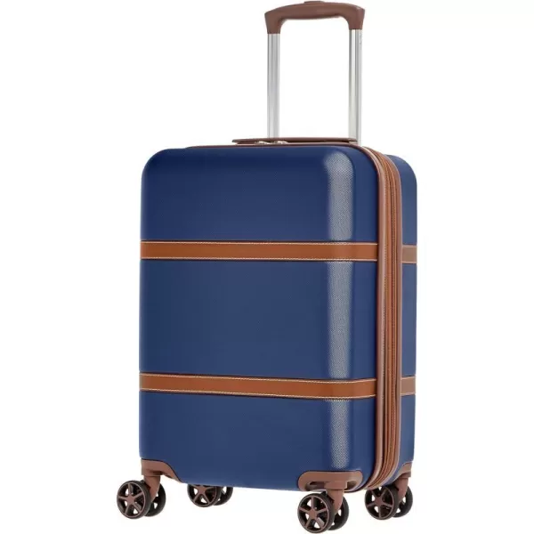 Amazon Basics Vienna Spinner Suitcase Luggage  Expandable with Wheels  267 Inch BlackBlue 216inch