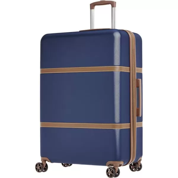 Amazon Basics Vienna Spinner Suitcase Luggage  Expandable with Wheels  267 Inch BlackBlue 307inch