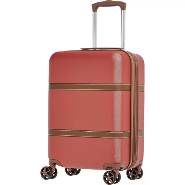 Amazon Basics Vienna Spinner Suitcase Luggage  Expandable with Wheels  267 Inch BlackRed 216inch