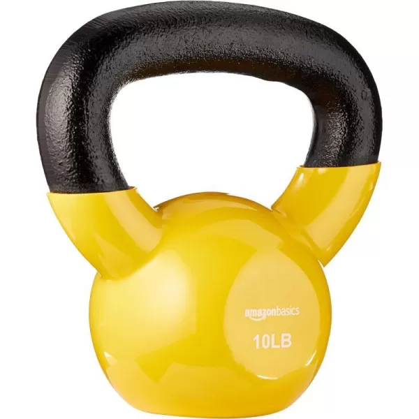 Amazon Basics Vinyl Kettlebell10 Pounds