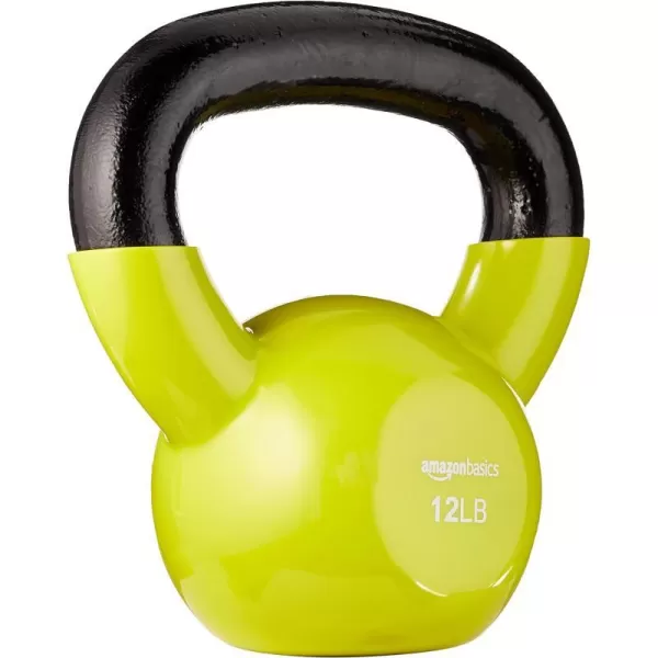 Amazon Basics Vinyl Kettlebell12 Pounds