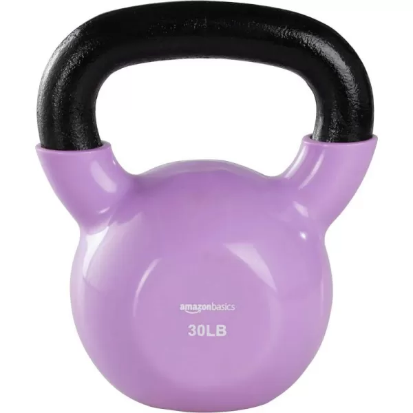 Amazon Basics Vinyl Kettlebell30 Pounds