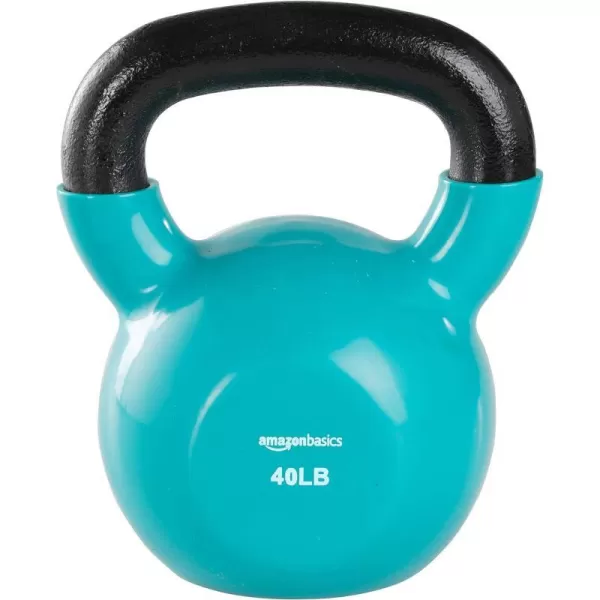 Amazon Basics Vinyl Kettlebell40 Pounds