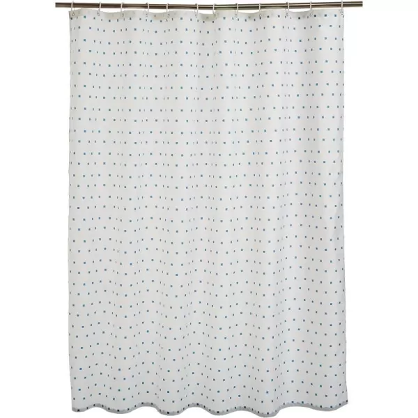 Curtain Blue Squares