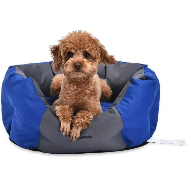 Amazon Basics WaterResistant Pet Bed  Rectangular Teal 256 Inch209 Oval