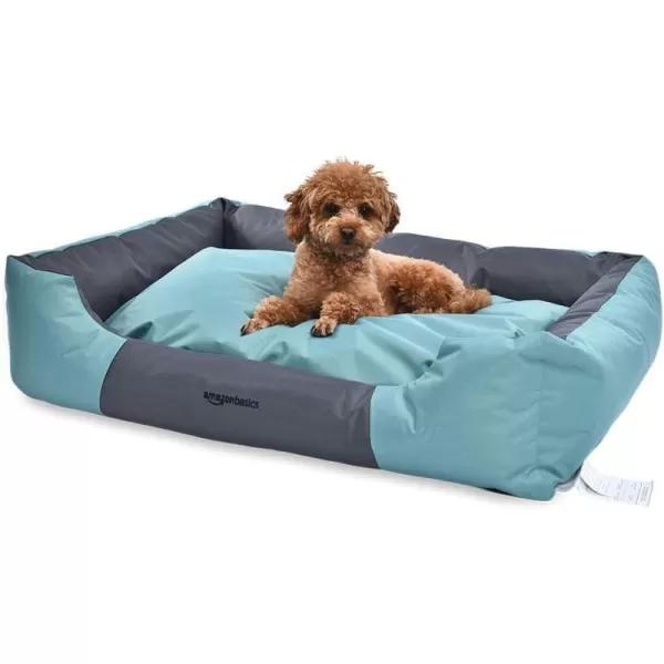 Amazon Basics WaterResistant Pet Bed  Rectangular Teal 256 InchJumbo Rectangular