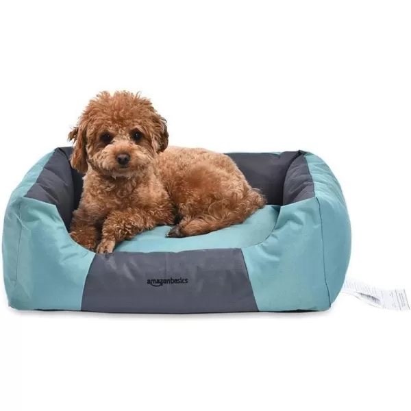 Amazon Basics WaterResistant Pet Bed  Rectangular Teal 256 InchMedium Rectangular