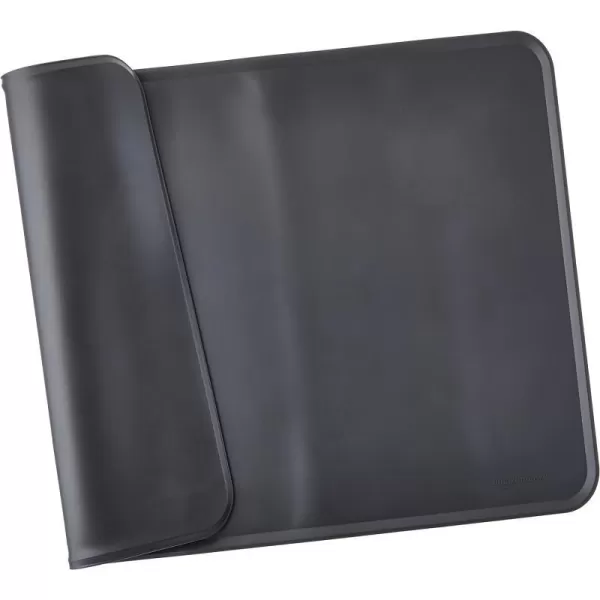 Amazon Basics Waterproof AntiSlip Silicone Pet Food and Water Bowl Mat Solid 185 x 115 Inches BlackBlack 24 x 16