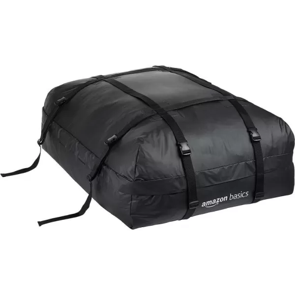 Amazon Basics Waterproof Rooftop Cargo Carrier Bag15 Cubic Feet BlackRooftop