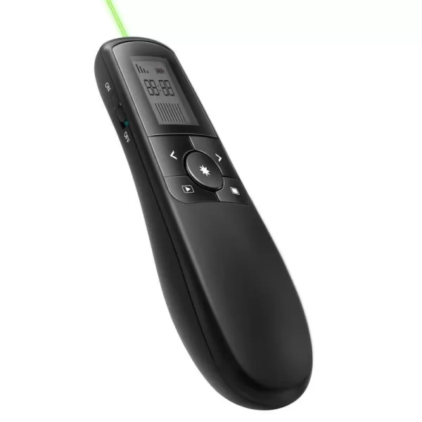 Amazon Basics Wireless Presenter Green Laser with Timer 24GHz Lithium Battery OperatedAmazon Basics Wireless Presenter Green Laser with Timer 24GHz Lithium Battery Operated