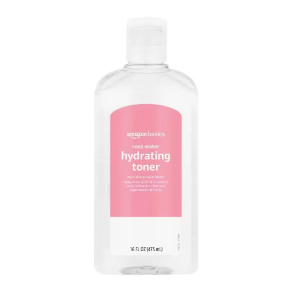 Amazon Basics Witch Hazel Pore Perfecting Toner Unscented 16 Fluid Ounces 1PackHydrating  Rose Water