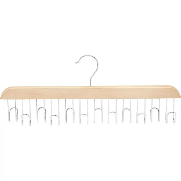 Amazon Basics Wooden Belt Hanger  Natural 2PackAmazon Basics Wooden Belt Hanger  Natural 2Pack