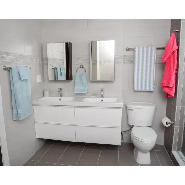Amazon Basics ABBR817OR Variety Pack Modern Bathroom Accessories Towel Holder Set of 58 sets 5 Piece Oil Rubbed BronzeSatin Nickel