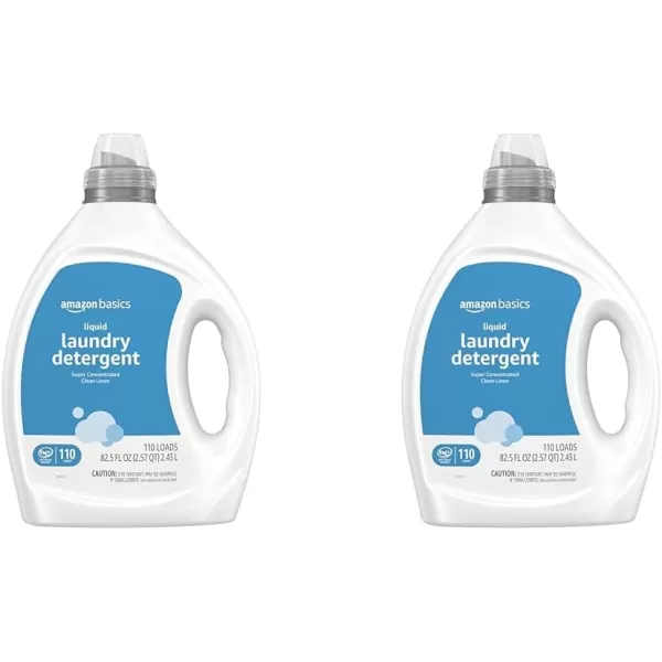 Amazon Basics Concentrated Liquid Laundry Detergent Lavender Enough for 110 Loads 825 Fl OzClean Linen