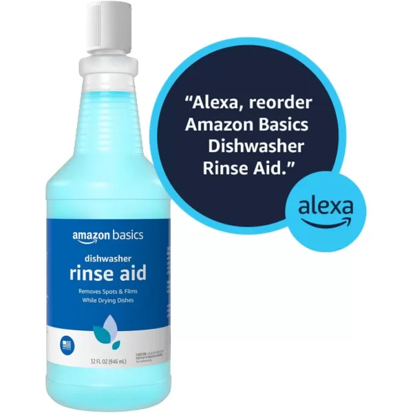 Amazon Basics Dishwasher Rinse Aid Liquid 32 Fl Oz Pack of 1