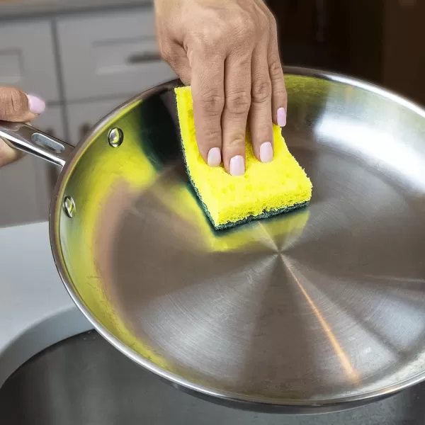 Amazon Basics Heavy Duty Sponges 6 Count YellowGreen12Pack