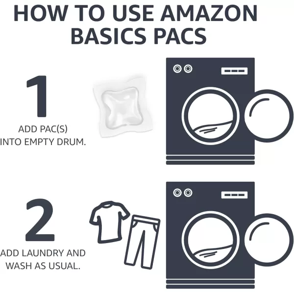 Amazon Basics Laundry Detergent Pacs Hypoallergenic Free ampamp Clear 120 Count Previously SolimoFree  Clear