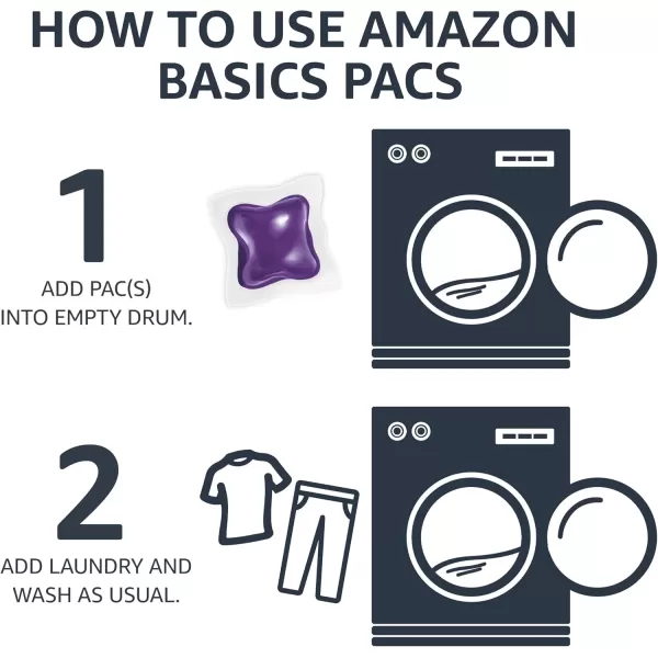 Amazon Basics Laundry Detergent Pacs Hypoallergenic Free ampamp Clear 120 Count Previously SolimoLavender