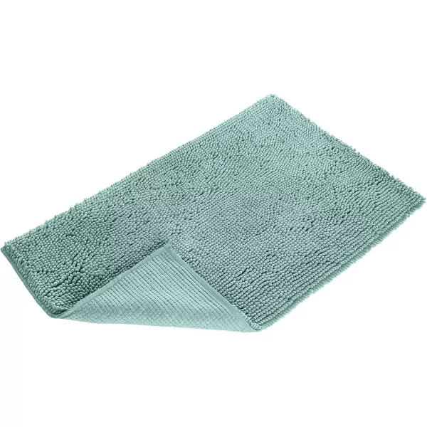 Amazon Basics NonSlip Microfiber Shag Bathroom Rug Mat 21quot x 34quot LavenderSeafoam Green