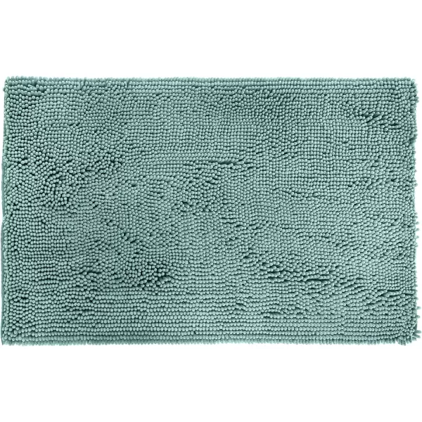 Amazon Basics NonSlip Microfiber Shag Bathroom Rug Mat 21quot x 34quot LavenderSeafoam Green