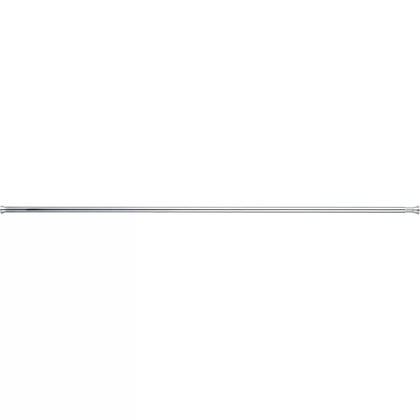 Amazon Basics Tension Curtain Rod Adjustable 5490quot Width  White Classic FinialChrome