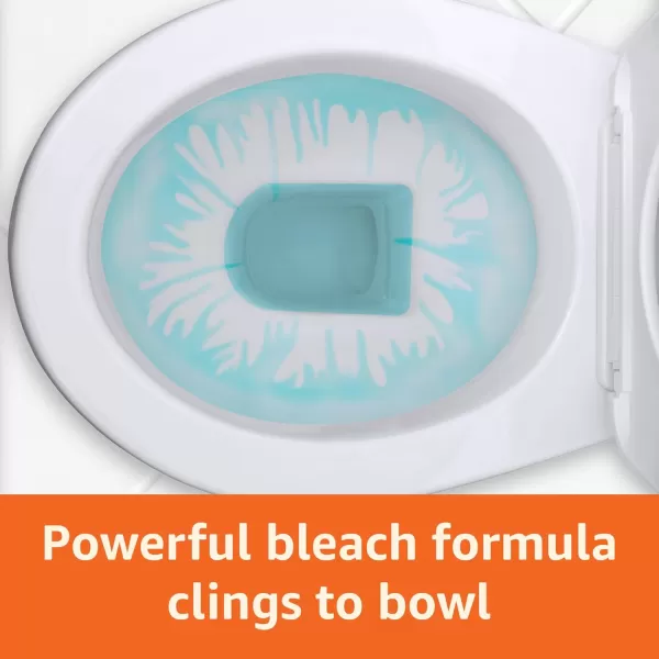 Amazon Basics Toilet Bowl Cleaner Cling Action Formula with Bleach Fresh Scent 24 Fl Oz Pack of 124 Fl Oz Pack of 1