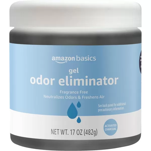 Amazon Basics Gel Odor Eliminator Charcoal 106 Pound Pack of 1Fragrance Free