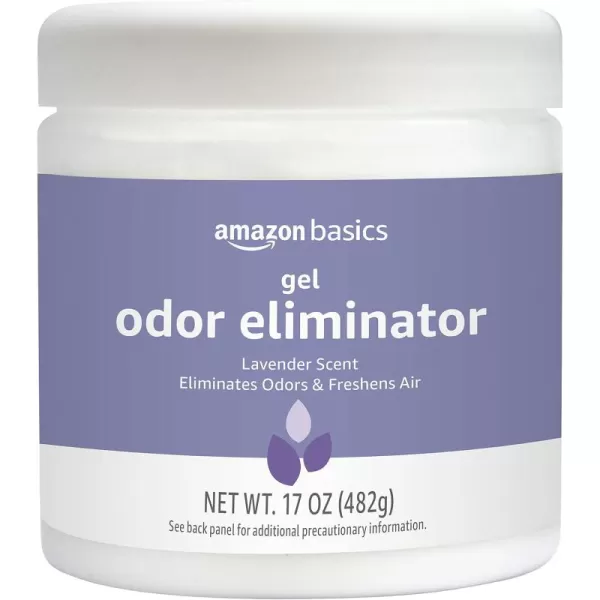 Amazon Basics Gel Odor Eliminator Charcoal 106 Pound Pack of 1Lavender