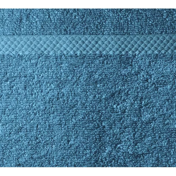 imageAmazon Basics  2 Piece QuickDry Oversize Bath Towel 100 Cotton Platinum 54quot x 30quotLake Blue