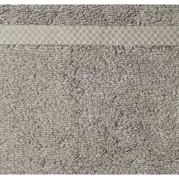 imageAmazon Basics  2 Piece QuickDry Oversize Bath Towel 100 Cotton Platinum 54quot x 30quotPlatinum