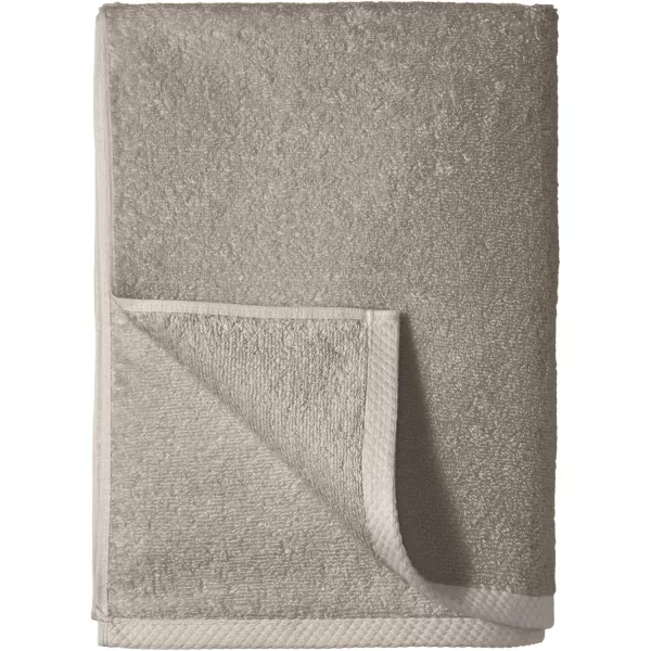 imageAmazon Basics  2 Piece QuickDry Oversize Bath Towel 100 Cotton Platinum 54quot x 30quotPlatinum