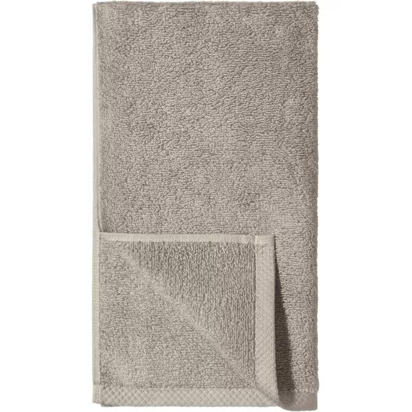 imageAmazon Basics  2 Piece QuickDry Oversize Bath Towel 100 Cotton Platinum 54quot x 30quotPlatinum