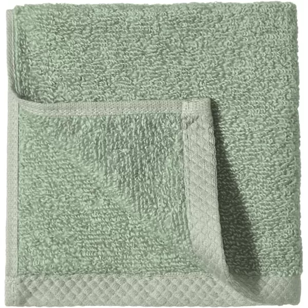 imageAmazon Basics  2 Piece QuickDry Oversize Bath Towel 100 Cotton Platinum 54quot x 30quotSeafoam Green