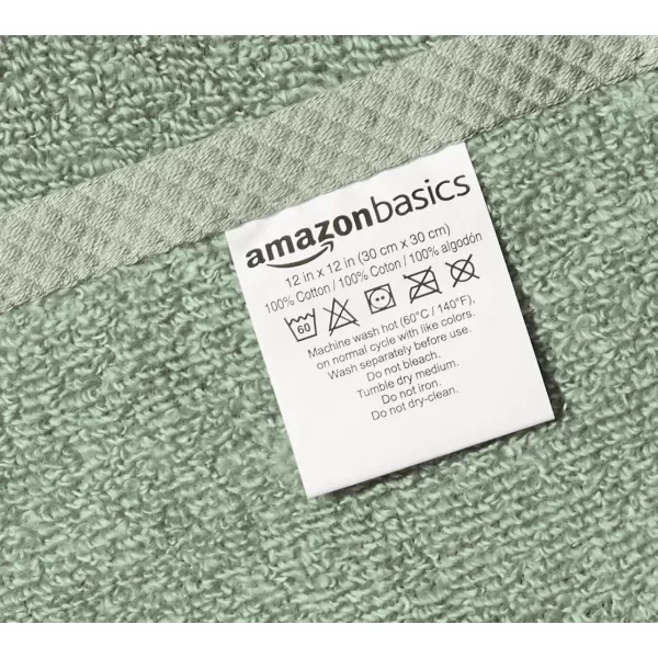 imageAmazon Basics  2 Piece QuickDry Oversize Bath Towel 100 Cotton Platinum 54quot x 30quotSeafoam Green