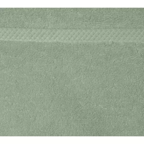 imageAmazon Basics  2 Piece QuickDry Oversize Bath Towel 100 Cotton Platinum 54quot x 30quotSeafoam Green