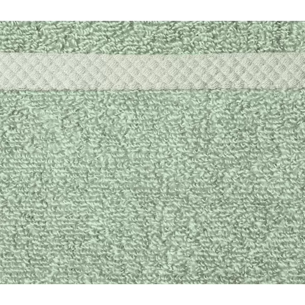 imageAmazon Basics  2 Piece QuickDry Oversize Bath Towel 100 Cotton Platinum 54quot x 30quotSeafoam Green