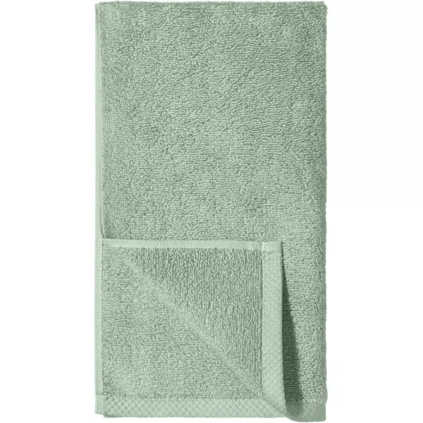 imageAmazon Basics  2 Piece QuickDry Oversize Bath Towel 100 Cotton Platinum 54quot x 30quotSeafoam Green