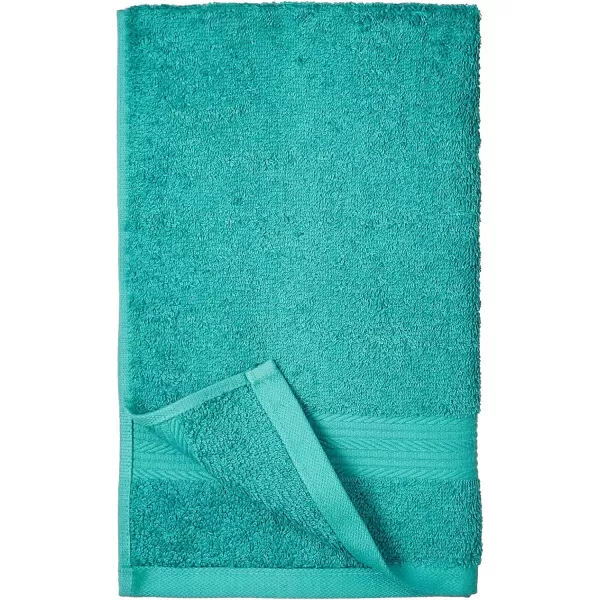 imageAmazon Basics 6 Piece Oversized Fade resistant Towel set 100 Cotton towels for bathroom soft and absorbent 2 Bath Towels 2 Hand Towels and 2 Washcloths bathroom towel set GrayTeal